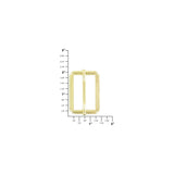 1 1/2" Brass, Cast Adjustable Strap Slide, Zinc Alloy
