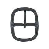 1 1/4" Black, 1.8"x2.2" Center Bar Buckle, Solid Brass