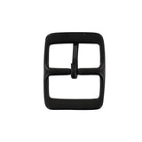 1 1/4" Black, 1.5"x2" Center Bar Buckle, Solid Brass