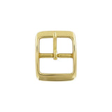 1 1/4" Brass, 43x53mm Center Bar Buckle, Solid Brass