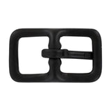1/2" Black, Center Bar Buckle, Solid Brass