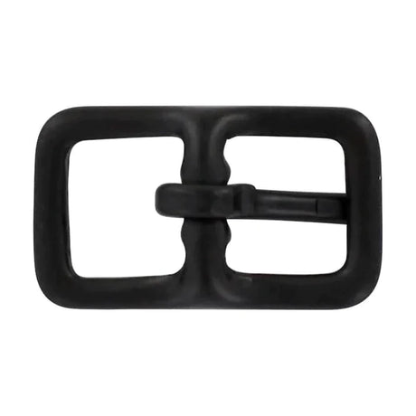 1/2" Black, Center Bar Buckle, Solid Brass