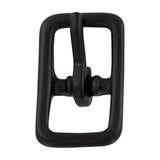 1/2" Black, Center Bar Buckle, Solid Brass