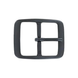 1 3/4" Black, Center Bar Buckle, Solid Brass