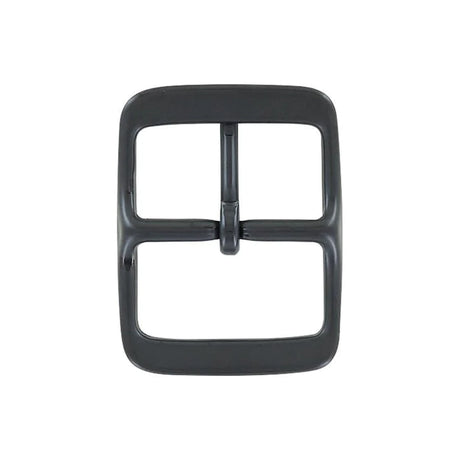 1 3/4" Black, Center Bar Buckle, Solid Brass