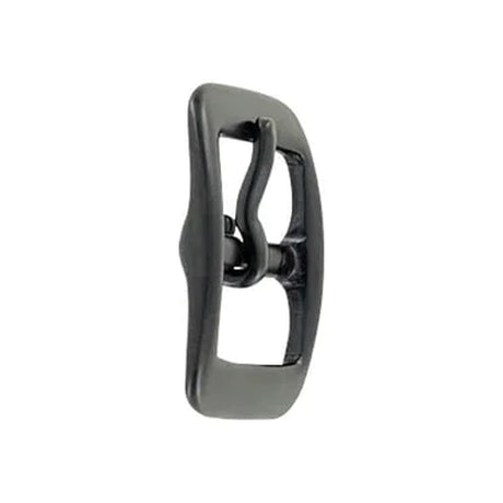 1" Black, 1.3"x1.6" Center Bar Buckle, Solid Brass