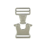 1" Nickel, Side Release Buckle, Zinc Alloy