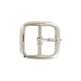 1" Nickel, Center Bar Buckle, Steel