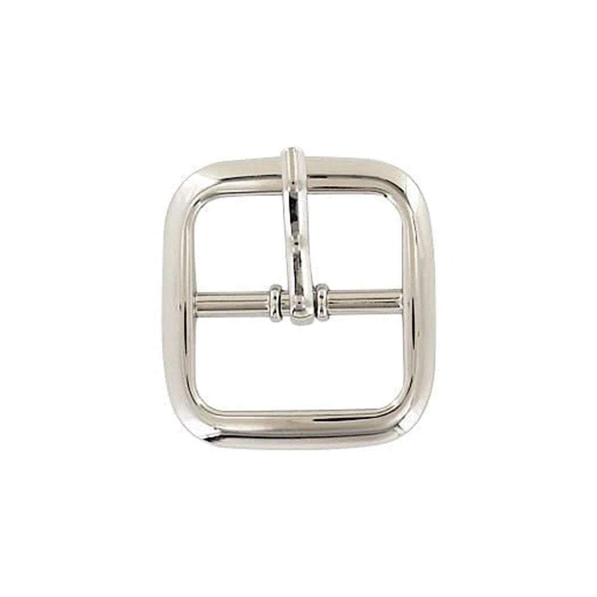 1" Nickel, Center Bar Buckle, Steel
