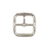 1" Nickel, Center Bar Buckle, Steel