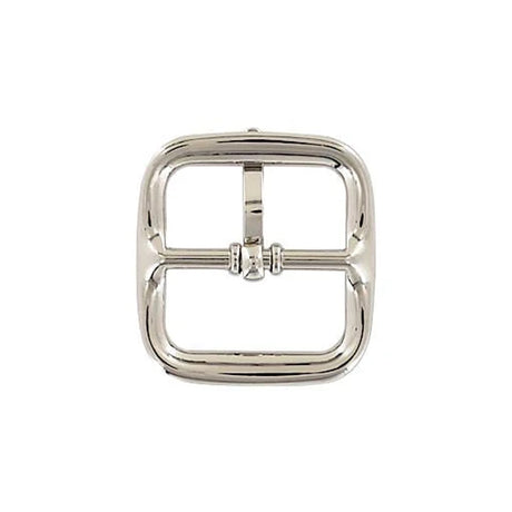 1" Nickel, Center Bar Buckle, Steel