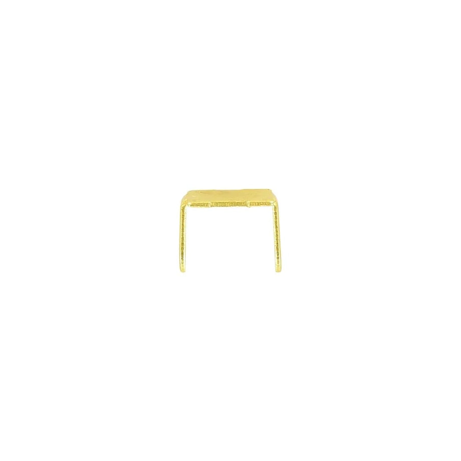 #10 Brass, 2-Prong Bottom Stop, Zinc Alloy-PK10