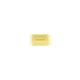 #10 Brass, YKK 4-Prong Bottom Stop, Zinc Alloy-PK10