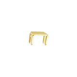 #10 Brass, YKK 4-Prong Bottom Stop, Zinc Alloy-PK10