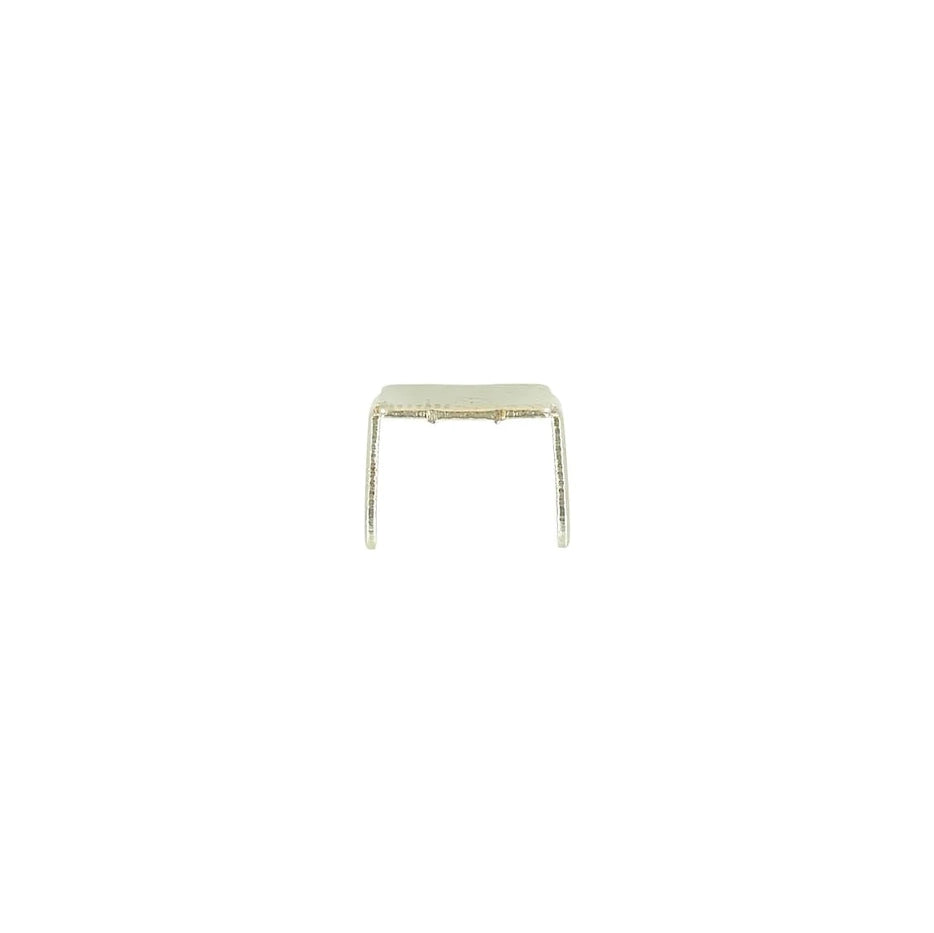 #10 Nickel, 2-Prong Bottom Stop, Zinc Alloy-PK10