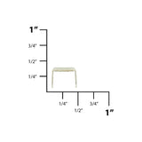 #10 Nickel, 2-Prong Bottom Stop, Zinc Alloy-PK10