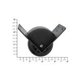 3 1/4" Black, Ball Bearing Inline Skate Wheel w/ Housing, Plastic
