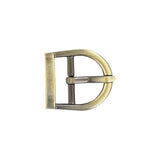 3/4" Antique Brass, 23x22mm D Shaped Center Bar Buckle, Zinc Alloy