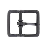 3/4" Black, Center Bar Buckle, Zinc Alloy