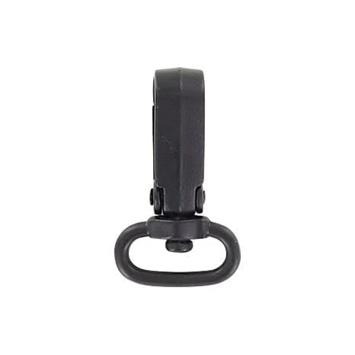 3/4" Matte Black, Lever Swivel Snap Hook, Plastic, 4-Pack