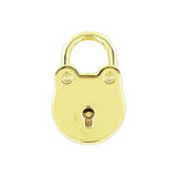 5/8" Shiny Gold, Padlock, Zinc Alloy