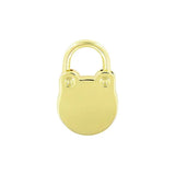 5/8" Shiny Gold, Padlock, Zinc Alloy