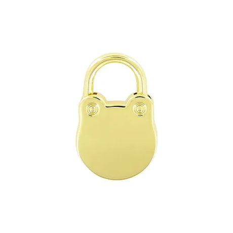 5/8" Shiny Gold, Padlock, Zinc Alloy