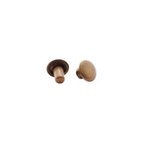 7mm Antique Brass, Double Cap Jiffy Rivets, Solid Brass-100ct