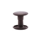 7mm Black, Double Cap Jiffy Rivet, Solid Brass- 100ct
