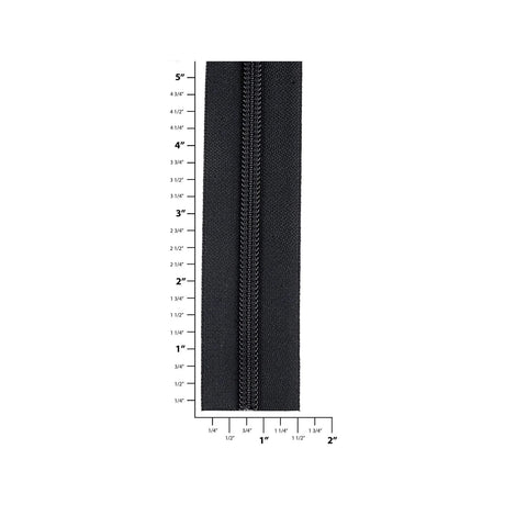 #8 Black, YKK Coil Zipper Tape, Nylon