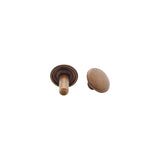 9mm Antique Brass, Double Cap Jiffy Rivet, Solid Brass-100ct