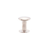 9mm Nickel, Single Cap Jiffy Rivet, Solid Brass- 100pk