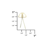 1/2" Shiny Nickel, Cone Handbag Feet, Zinc Alloy-PK10