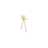 1/4" Shiny Nickel, Dome Handbag Feet, Steel-PK10