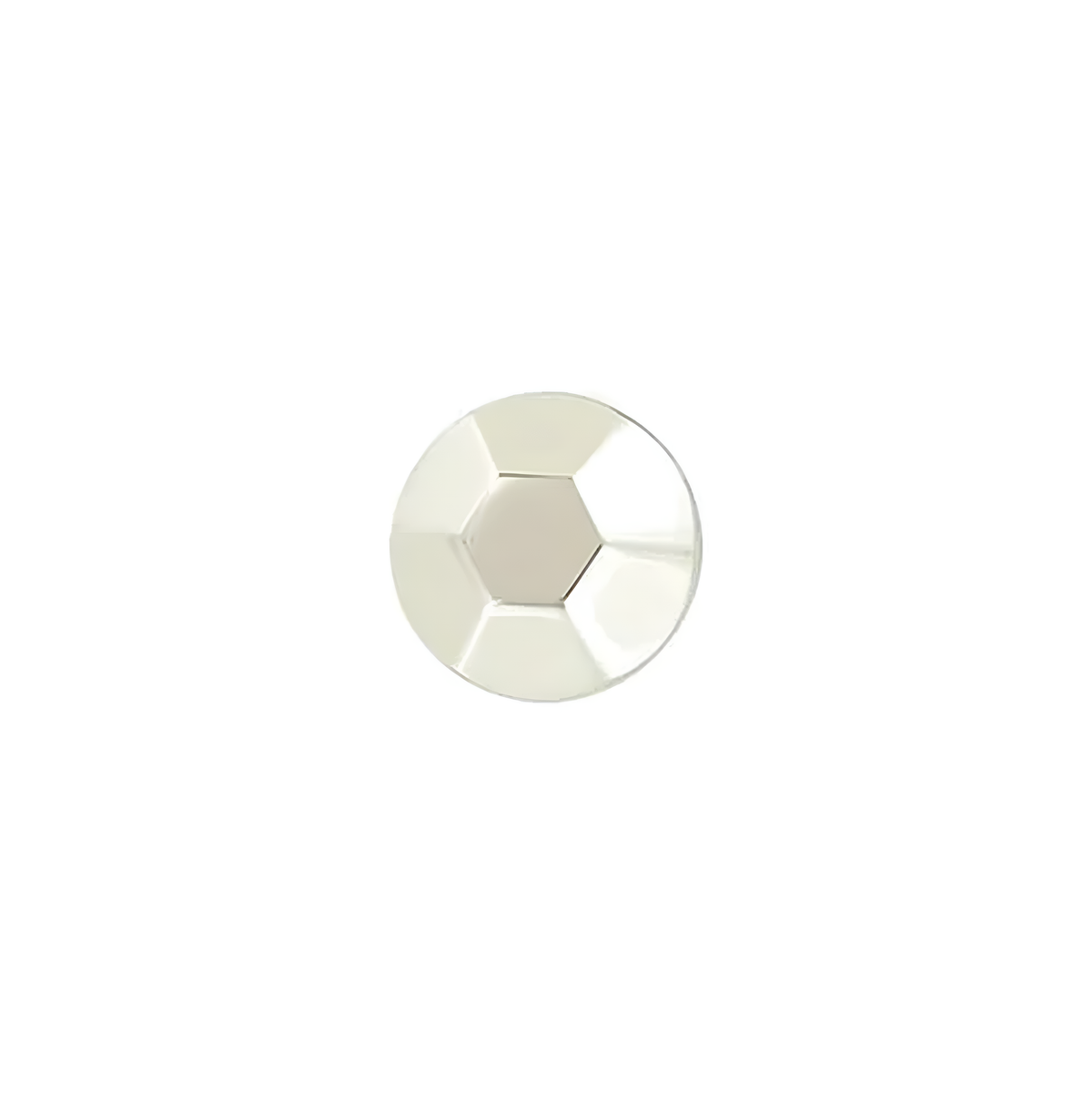 15mm Nickel, Hexigon Stud With Screw, Zinc Alloy -PK5