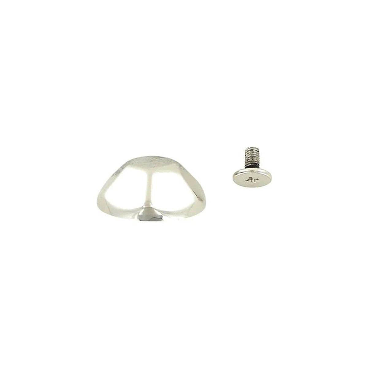 20mm Nickel, Hexigon Stud With Screw, Zinc Alloy