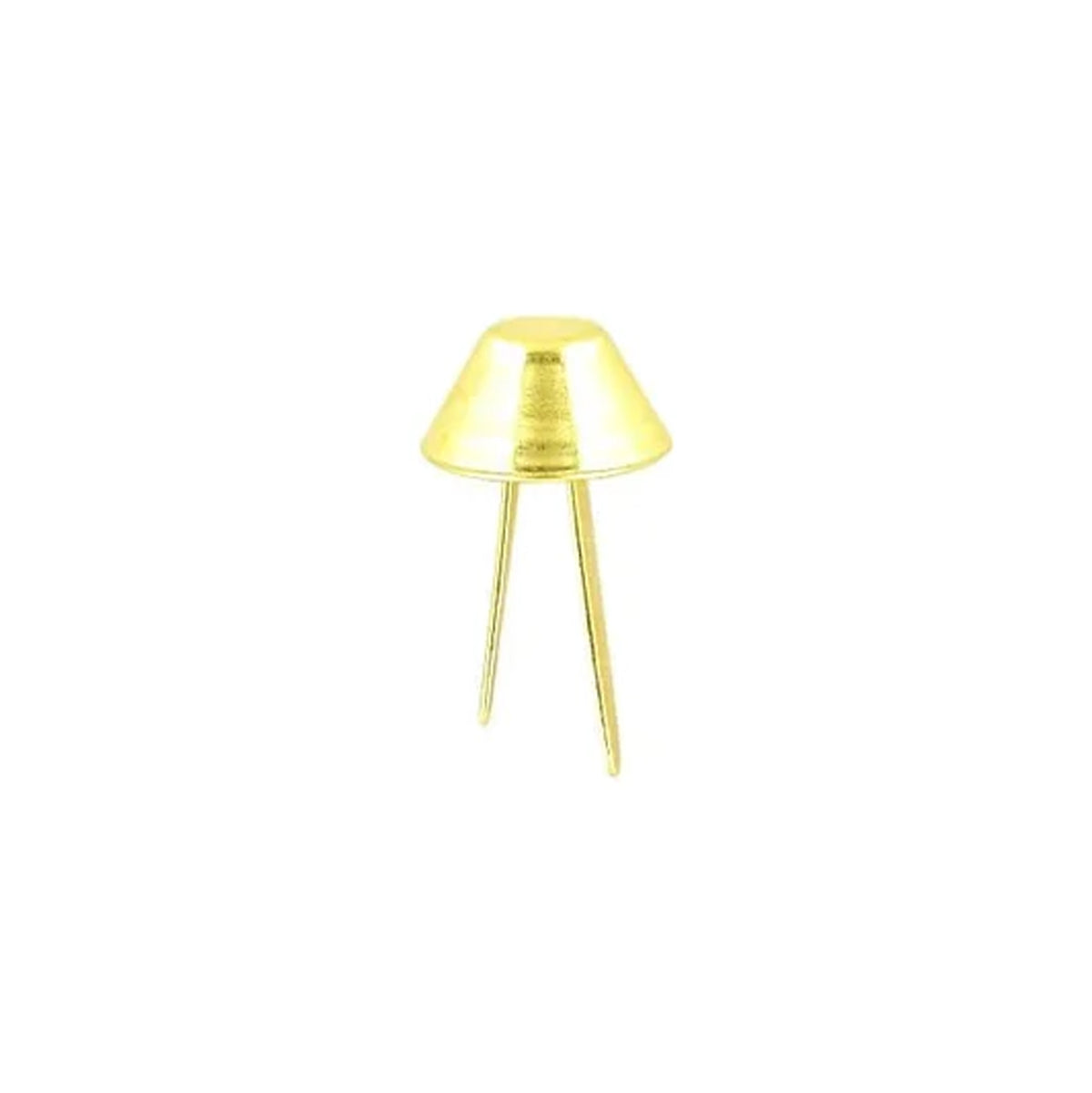 5/8" Brass, Cone Handbag Bottom Stud Prong, Zinc Alloy-PK10