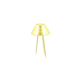 5/8" Brass, Cone Handbag Bottom Stud Prong, Zinc Alloy-PK10