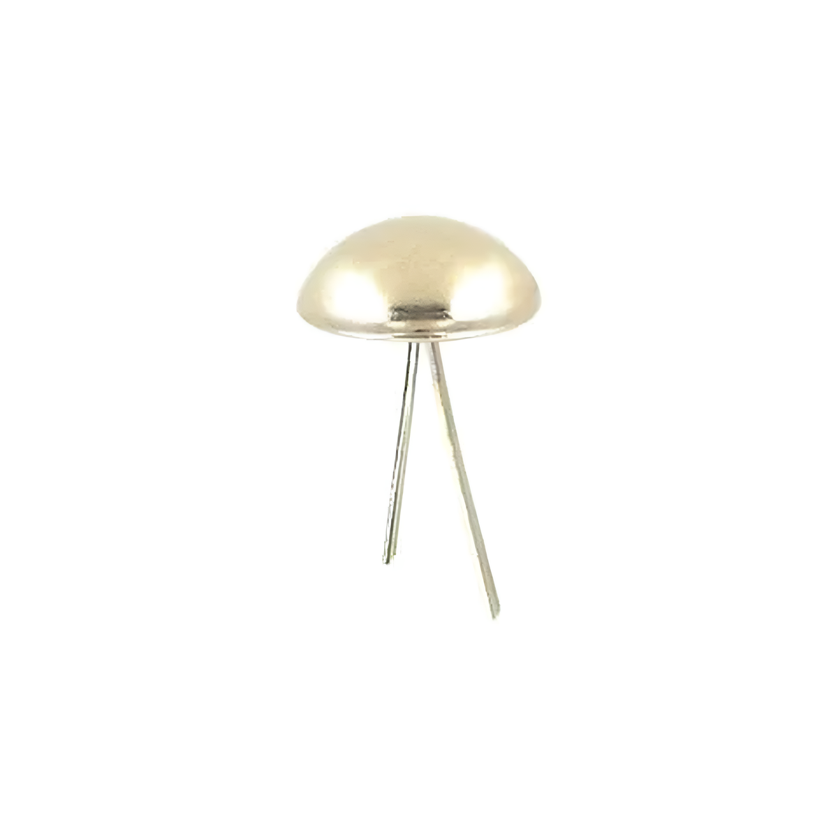 5/8" Shiny Nickel, Dome Handbag Feet, Zinc Alloy
