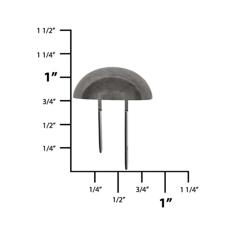 12mm Black/Nickel, Bottom Stud, Zinc Alloy-PK10