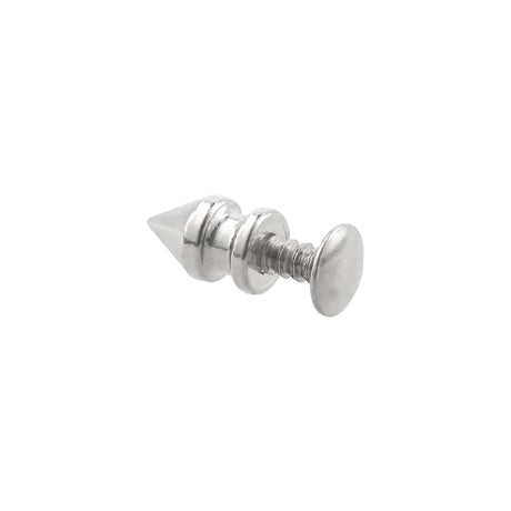 8mm Nickel, Spike Stud, Zinc Alloy - PK10