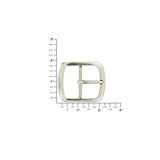 1 1/2" Antique Nickel, Center Bar Buckle, Zinc Alloy