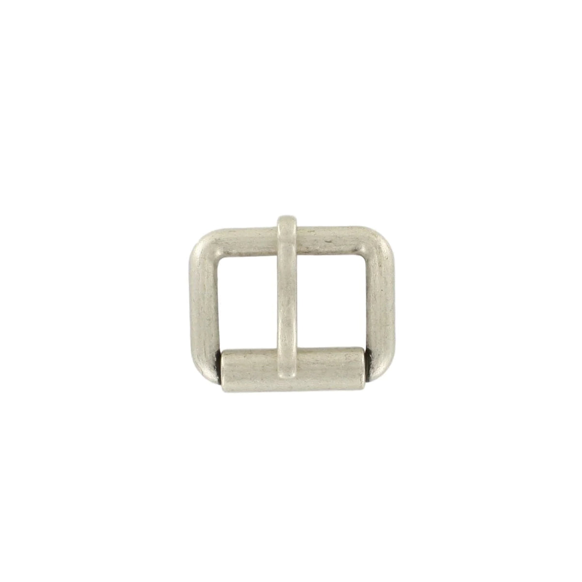 1 1/2" Brushed Nickel, Heel Bar Roller Buckle, Zinc Alloy