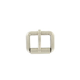 1 1/2" Brushed Nickel, Heel Bar Roller Buckle, Zinc Alloy
