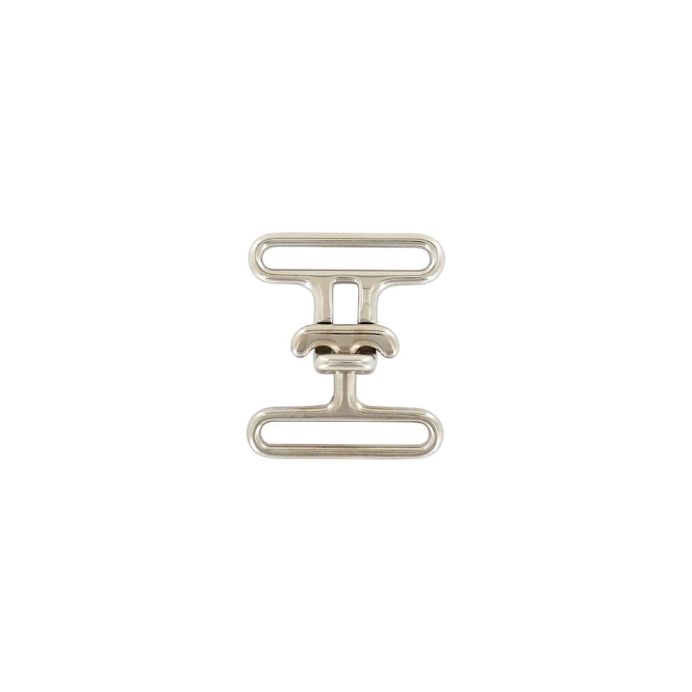 1 1/2" Shiny Nickel, Cinch Buckle, Zinc Alloy