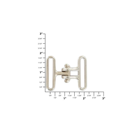 1 1/2" Shiny Nickel, Cinch Buckle, Zinc Alloy