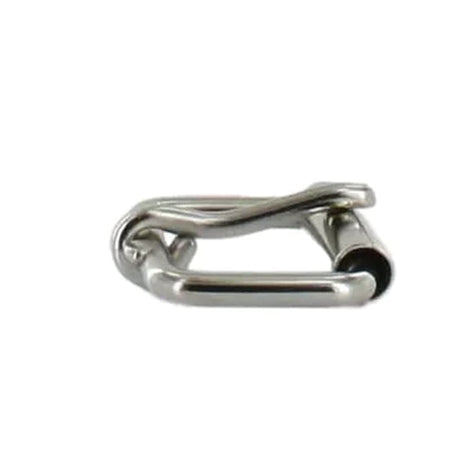 1 1/2" Nickel, Heel Bar Roller Buckle, Steel