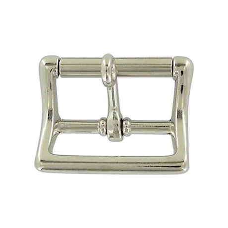 1 1/2" Nickel, Locking Tongue Roller Buckle, Zinc Alloy