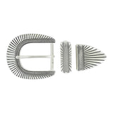 1 1/2" Nickel, Sedona Buckle Set, Zinc Alloy