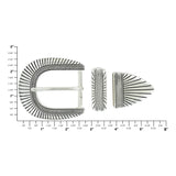 1 1/2" Nickel, Sedona Buckle Set, Zinc Alloy